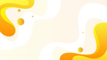 yellow orange abstract fluid background for banner, poster, presentation, brochure, cover. vector