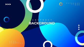 full color gradient geometric background with circle shapes. great for poster, banner, presentation, website. vector