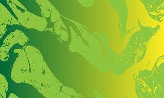 a green and yellow abstract background with a green and yellow paint splatter vector