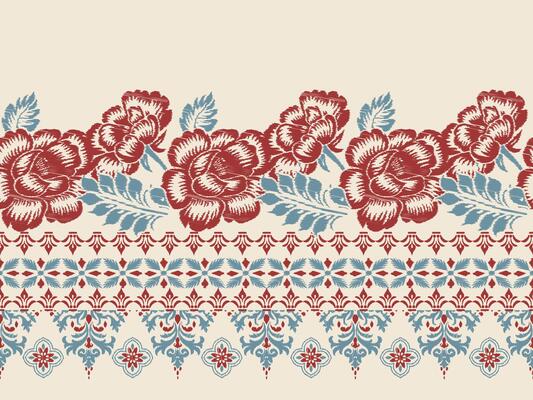 Abstract Traditional Scribble Style Hand Drawn Ikat Seamless Pattern Trendy Fashion Colors Perfect for Allover Fabric Print or Wall Paper Damask Ethnic Concept Bright Orange White Tones