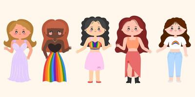 happy pride month lgbt Celebrating Pride month vector