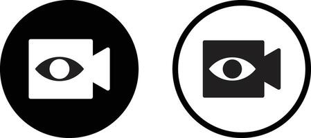 Live icon set in two styles isolated on white background . illustration vector
