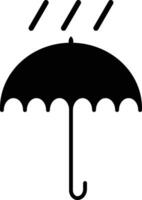 Umbrella and rain icon . Umbrella rain icon isolated on white background . Put in dry place icon vector