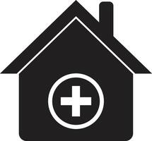 Hospital building icon isolated on white background . illustration vector