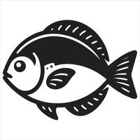 Beautiful Fish icon set isolated on white design background vector