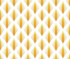 Cereal ears seamless pattern vector