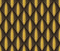 Cereal ears seamless pattern vector
