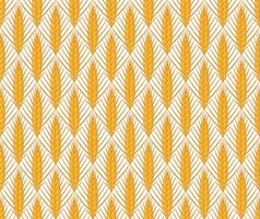 Cereal ears seamless pattern vector