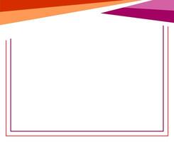 Lesbian Visibility Week illustration. Abstract lesbian pride flag frame icon. Lesbian flag border horizontal. LGBT graphic design element. Important day. vector