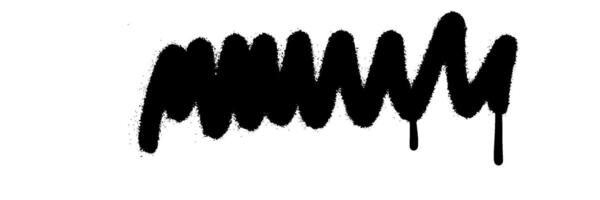 Scribble line graffiti doodle stroke. Sprayed squiggle line and strikethrough underline vector