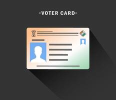 Indian Voter Identification Card vector