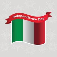 Italia ondulado bandera independencia día bandera antecedentes vector