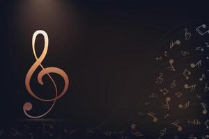 Modern music background vector