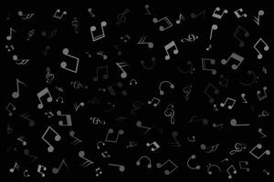 Modern music background vector