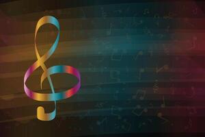 Modern music background vector