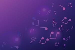 Modern music background vector