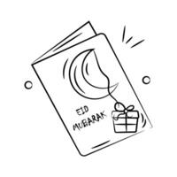Greeting card icon design in modern style, ready to use vector