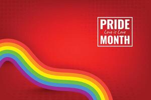 Happy pride month social media post design vector