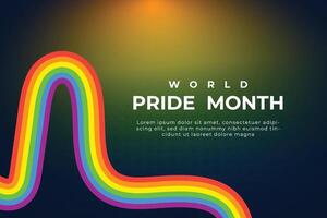 Happy pride month social media post design vector