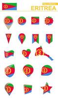 eritrea bandera recopilación. grande conjunto para diseño. vector