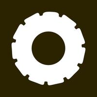 cogwheel, gear icon, machine gear, setting, flat machine gear icon. white setting icon on dark yellow background. illustration. vector