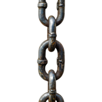 Black Chain on Transparent Background png