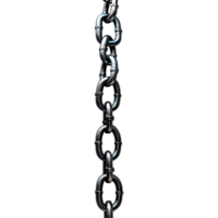 Black Chain on Transparent Background png