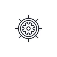setup icon. .Editable stroke.linear style sign for use web design,logo.Symbol illustration. vector