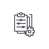 Adjustment icon. .Editable stroke.linear style sign for use web design,logo.Symbol illustration. vector