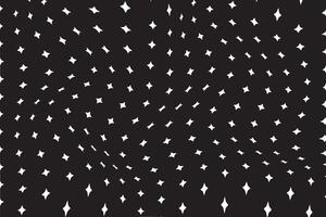 simple abstract white color small star wavy distort pattern perfect for background wallpaper a black background with white stars and a black background vector