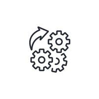 modification icon. .Editable stroke.linear style sign for use web design,logo.Symbol illustration. vector