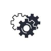 Gear icon. .Editable stroke.linear style sign for use web design,logo.Symbol illustration. vector