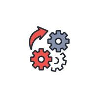 modification icon. .Editable stroke.linear style sign for use web design,logo.Symbol illustration. vector