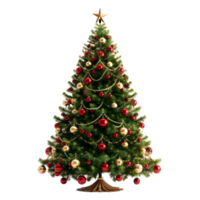 arbre de noël sur fond transparent png