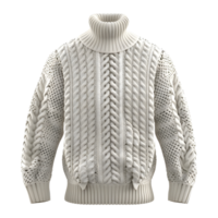 Winter Mens Knit Sweater on Transparent Background png