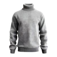 Winter Mens Knit Sweater on Transparent Background png