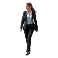 Businesswoman Walking on Transparent Background png