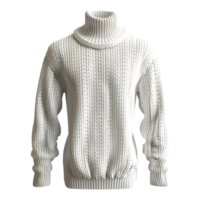 Winter Mens Knit Sweater on Transparent Background png