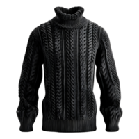 Winter Mens Knit Sweater on Transparent Background png