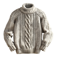 Winter Mens Knit Sweater on Transparent Background png