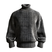 Winter Mens Knit Sweater on Transparent Background png