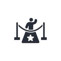 red carpet icon. .Editable stroke.linear style sign for use web design,logo.Symbol illustration. vector