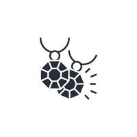 Jewelry icon. .Editable stroke.linear style sign for use web design,logo.Symbol illustration. vector