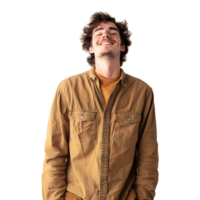 Cheerful Guy on Transparent Background png