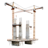 Tower Crane on Transparent Background png