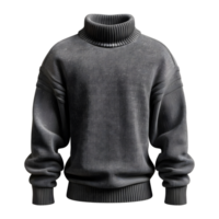 Winter Mens Knit Sweater on Transparent Background png