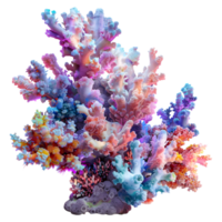 Colorful Corals on Transparent Background png