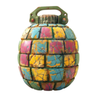 mão Grenade bombear em transparente fundo png