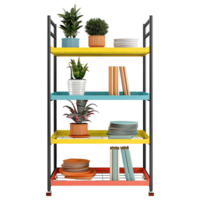 Colorful Shelf on Transparent Background png