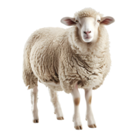 White Sheep on Transparent Background png